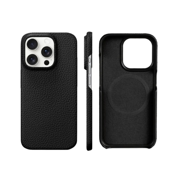 Natural Cowhide Leather Magsafe Case for iPhone