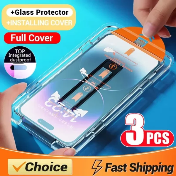 Oleophobic Coating Dust Free Screen Protector For iPhone