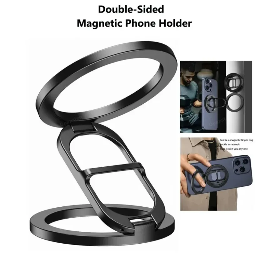 NEW Double-Sided Magnetic Phone Stand Ring Holder