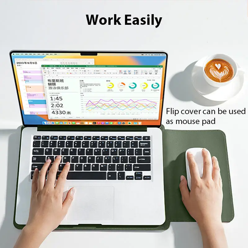 Ultra 11 13 14 15 Inch Thin Laptop Sleeve Bag Case Fashion PU Laptop Sleeve Protective Case Laptop Bag Home Ultrabook Pouch - Image 2