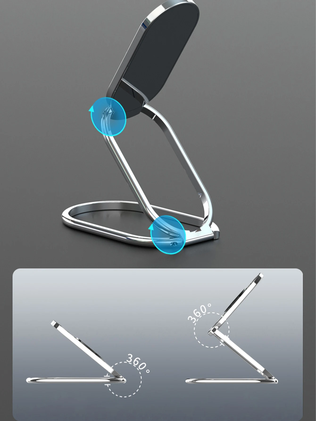 360 Degree Rotation Finger Ring Kickstand Ring Holder and Mount - Image 3