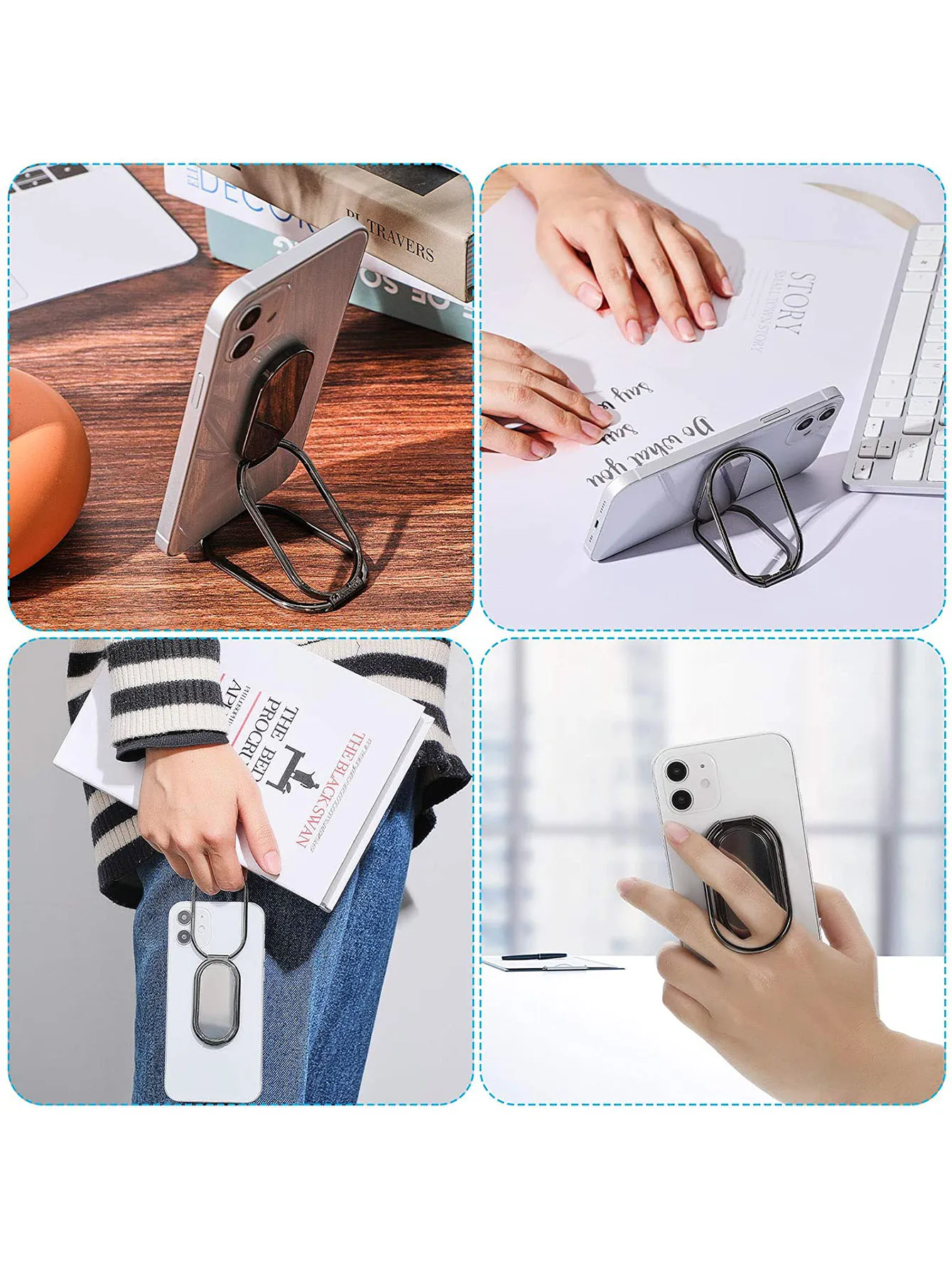 360 Degree Rotation Finger Ring Kickstand Ring Holder and Mount - Image 6