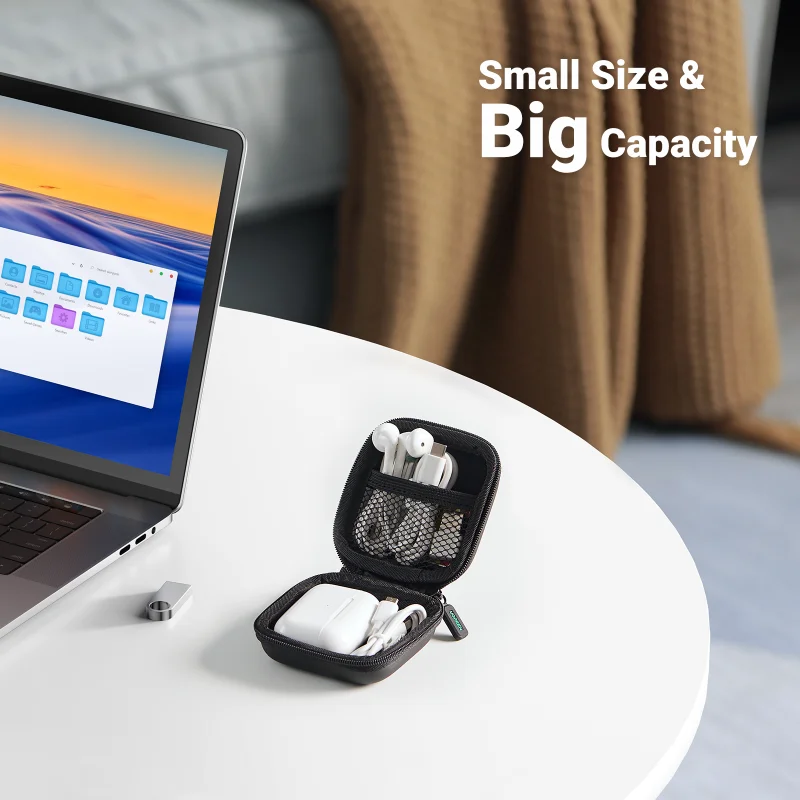 UGREEN Earphone Case Hard Headphone Bag for Airpods Earpods - Image 2