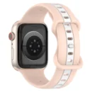 Silicone Loop Strap for Apple Watch Band Ultra - Pink White