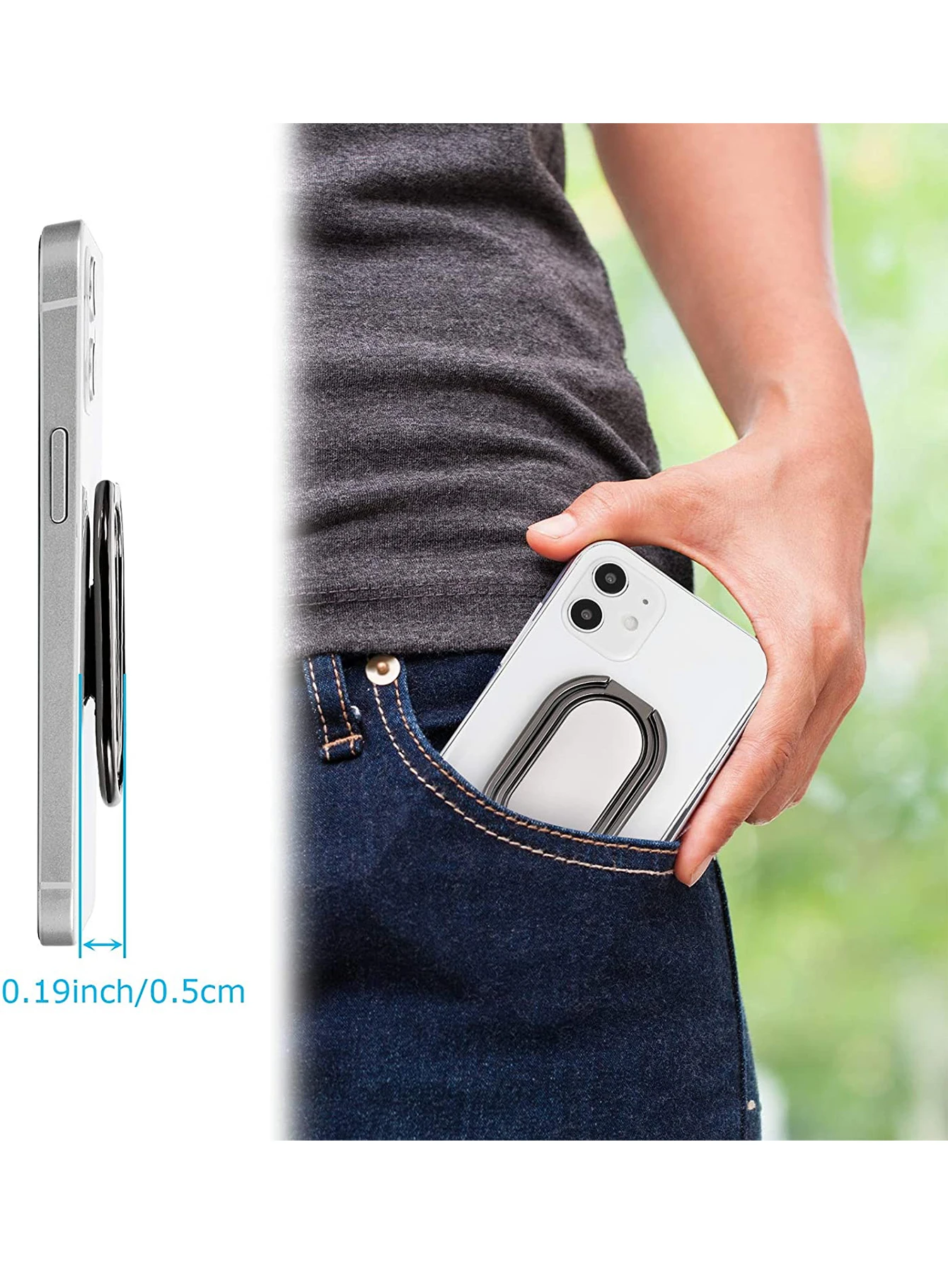 360 Degree Rotation Finger Ring Kickstand Ring Holder and Mount - Image 5