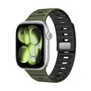 Silicone Strap for Apple Watch - Army green black