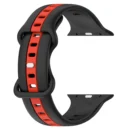 Silicone Loop Strap for Apple Watch Band Ultra - Red Black