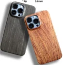 For iPhone 15 Pro Max Wooden Back Case Cover For iPhone 15 Pro / 15 Plus