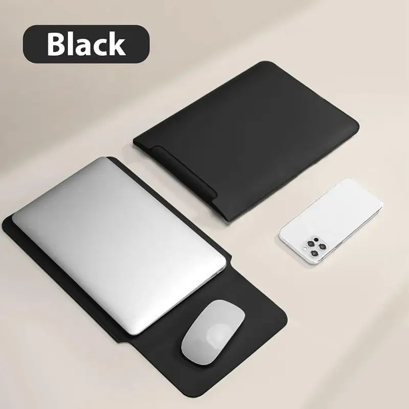Ultra 11 13 14 15 Inch Thin Laptop Sleeve Bag Case Fashion PU Laptop Sleeve Protective Case Laptop Bag Home Ultrabook Pouch - Image 4