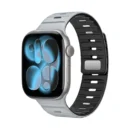 Silicone Strap for Apple Watch - Grey black