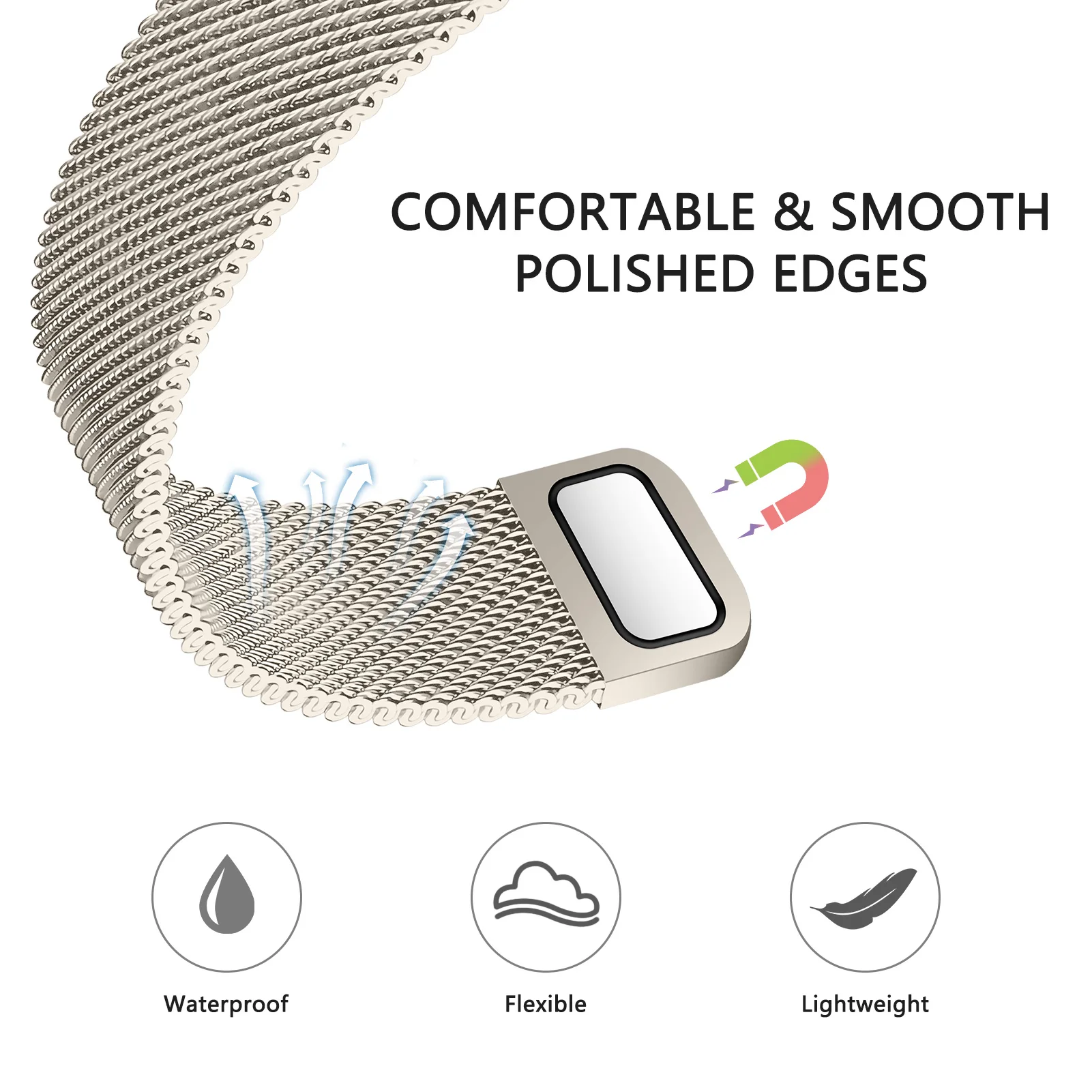 Milanese Loop Strap For Apple Watch - Image 3