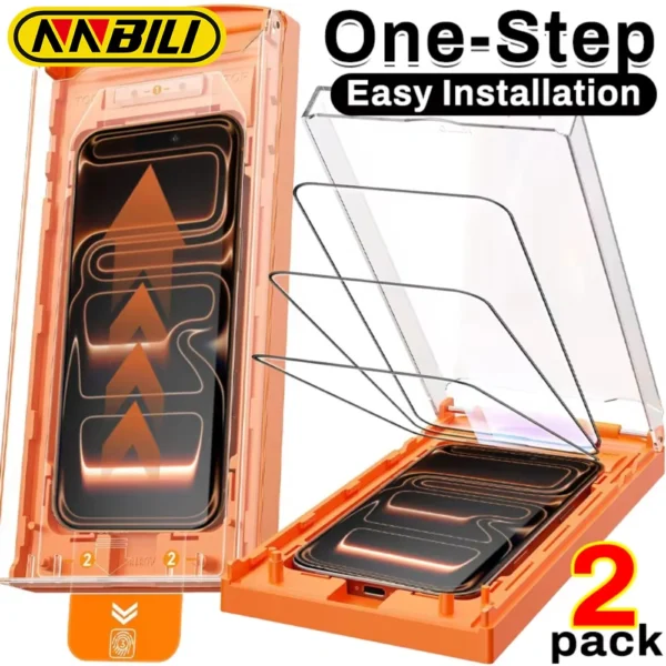 Easy To Install Tempered Glass Screen Protectors HD Clear Films for IPhone 17