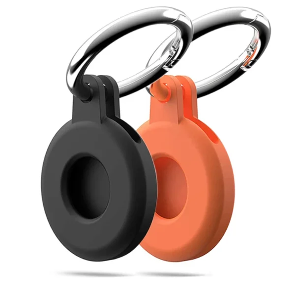 Liquid Silicone Protective Cover For Apple Airtags Locator Tracker Case For Apple Airtag Cover Anti-scratch Keychain Accessories