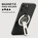 For MagSafe Phone Grip Stand 3-in-1 Magnetic Finger Ring Holder