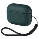 Leather grain Case For AirpPods Pro - dark green