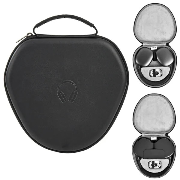 Newest Smart Case for Airpods Max with Auto-sleep Hard EVA Shell Waterproof Shockproof Portable Carry Organize Bag Pouch
