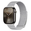 Milanese Loop Strap For Apple Watch - Silver